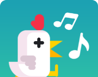 八分音符小鸡尖叫logo图