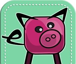 奔跑的像素猪logo图