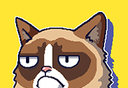 不爽的猫logo图