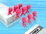 3d人群跳跃logo图