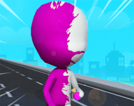 扭曲的颜色赛跑者logo图