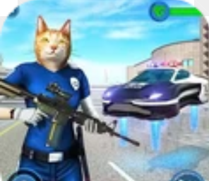 美国警察猫机器人logo图
