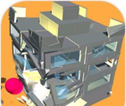 破坏建筑3Dlogo图