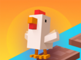 像素公鸡跳跃logo图