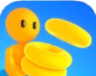 堆叠圆环logo图