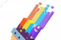 3D涂色世界logo图