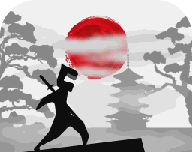 复古忍者勇士logo图