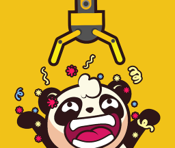 熊猫抓娃娃logo图