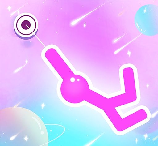 火柴侠绳索飞人logo图