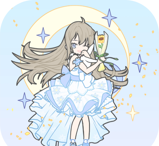 樱花小镇时尚女孩logo图