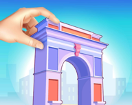 3D模型装配：口袋世界logo图
