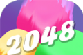 旋转的2048logo图