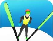 滑雪冲刺跳跃logo图