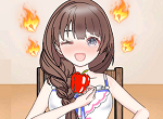 美女吃辣椒logo图