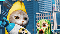 香蕉猫咪logo图