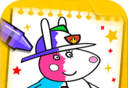 小猪佩奇涂鸦画本logo图