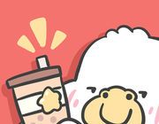 胖鸭奶茶店logo图