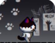 英雄小猫:像素猫logo图