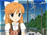 3D城市少女logo图