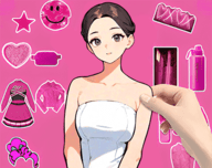 校园女生妆扮logo图