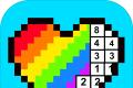 彩虹数字填色logo图