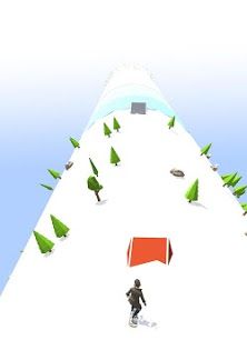 滑雪道跑步