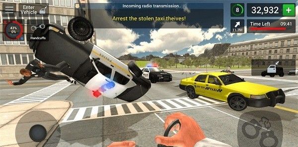警车巡逻驾驶3d