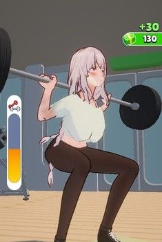 动漫女孩锻炼
