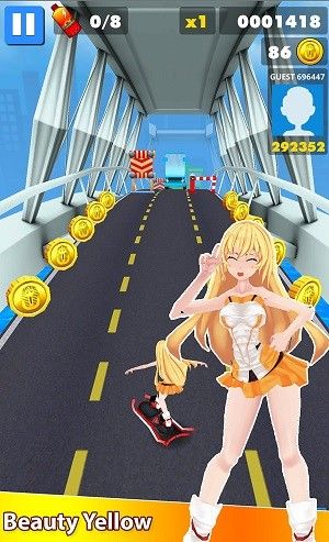 地铁美女跑酷
