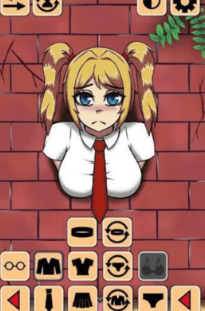 卡在墙壁中的少女