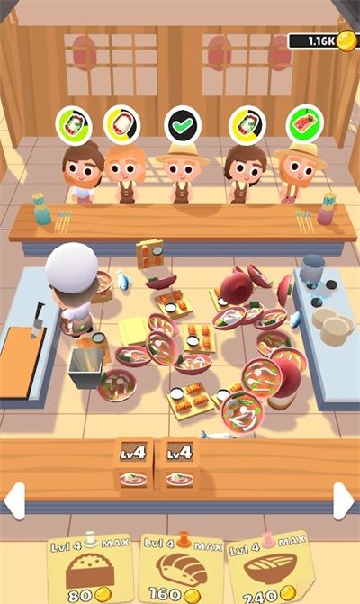 合并忙碌餐厅