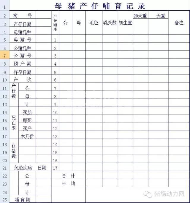 这33个猪场最常用报表，抓紧收藏！