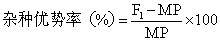 桑蚕的杂种优势利用