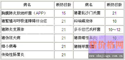 规模化养猪场猪疾病的常用控制技术
