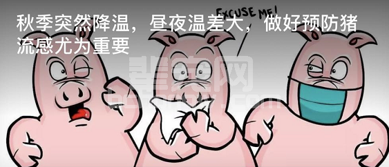 秋季突然降温，昼夜温差大，做好预防猪流感尤为重要