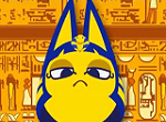 像素埃及猫logo图