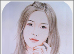美女素描相机logo图
