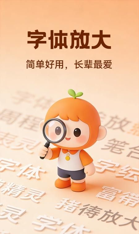 字体放大高清版