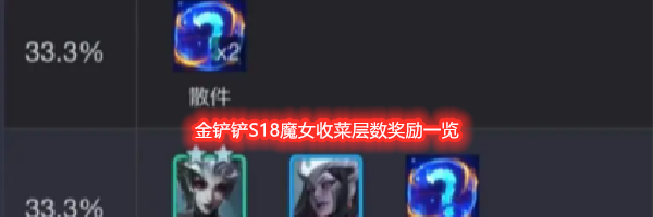 金铲铲S18魔女收菜层数奖励一览
