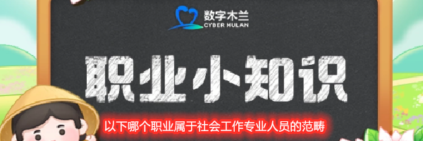 以下哪个职业属于社会工作专业人员的范畴
