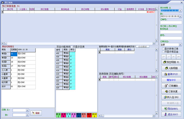 申瓯酒店管理系统